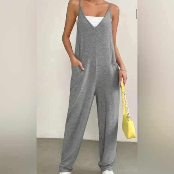 Sincerly Jules Pants - Sincerely Jules Gray Jumpsuit